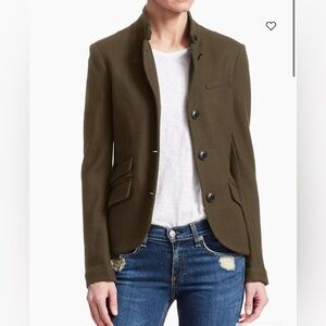 Rag & Bone Slade wool blazer jacket army green 12 NWT